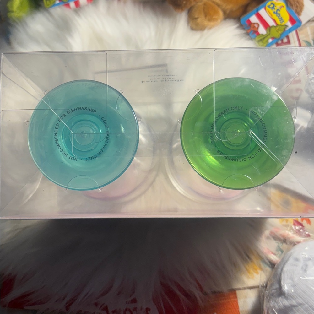 Kate Spade New York Acrylic Tumblers Set with Blue & Green Bases - Picture 7 of 7